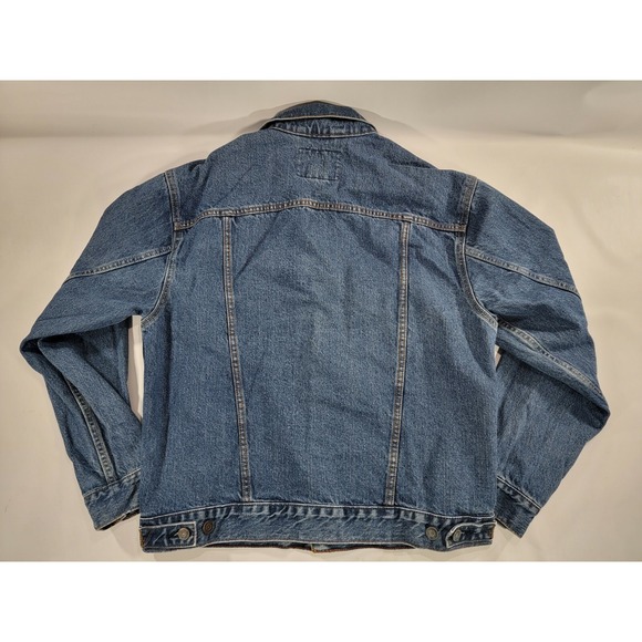 Levi Strauss Womens Jacket Medium 8 10 Signature Denim Trucker Button Front - Picture 5 of 8